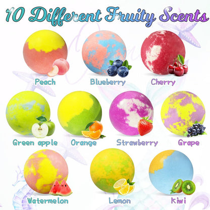 20 Princess Bath Bombs with Surprise Jewelry Toys Inside - Fun Fizzy Gifts for Girls, Kids Birthday, Valentines, Easter by Excalla Avelisse