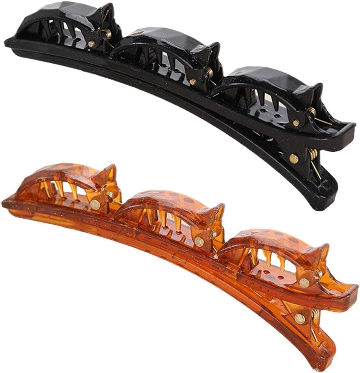 Double Layer Twist Band French Braider Hair Tool - 2 Pack (Black & Brown) for Effortless Braids - görsel 4