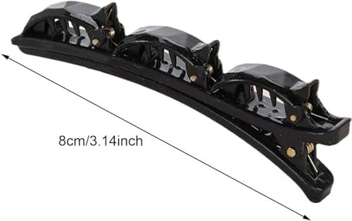 Double Layer Twist Band French Braider Hair Tool - 2 Pack (Black & Brown) for Effortless Braids - görsel 3