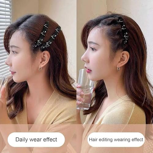 Double Layer Twist Band French Braider Hair Tool - 2 Pack (Black & Brown) for Effortless Braids - görsel 9