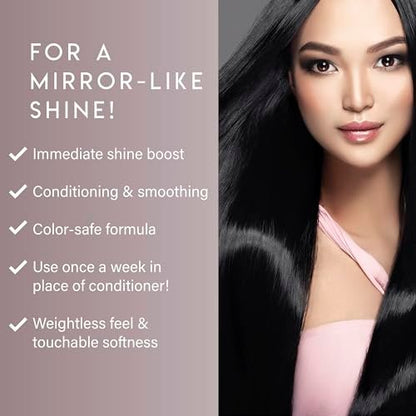 ALURAM High Shine Glossing Treatment with Tri-Gloss Shine Complex - Nourishing, Weightless Glossy Finish for All Hair Types - Color-Safe - 9.75 fl oz Avelisse