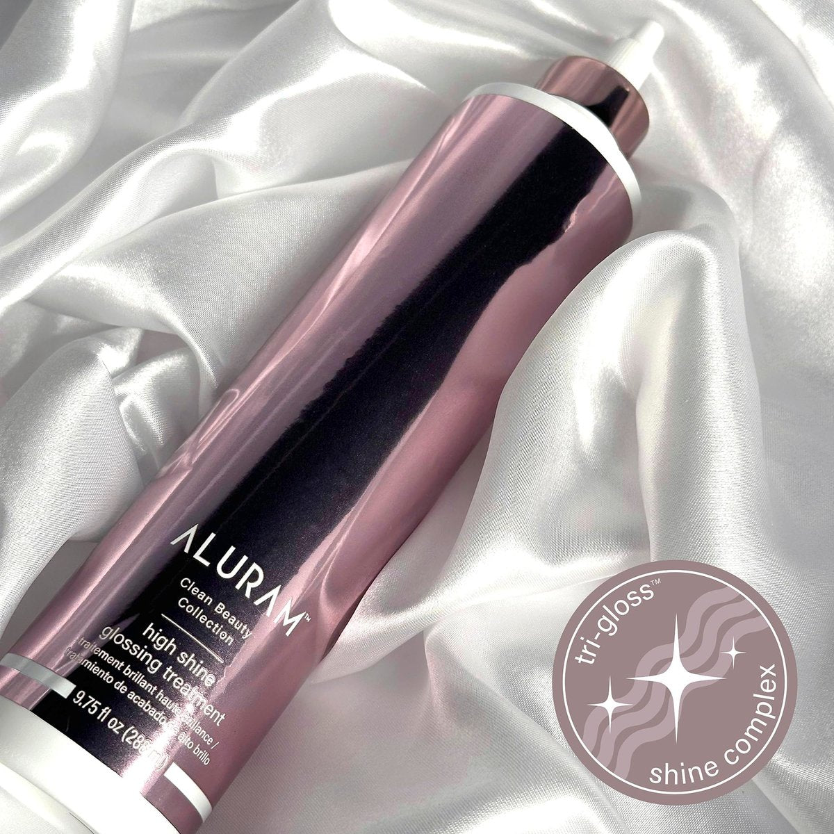 ALURAM High Shine Glossing Treatment with Tri-Gloss Shine Complex - Nourishing, Weightless Glossy Finish for All Hair Types - Color-Safe - 9.75 fl oz Avelisse