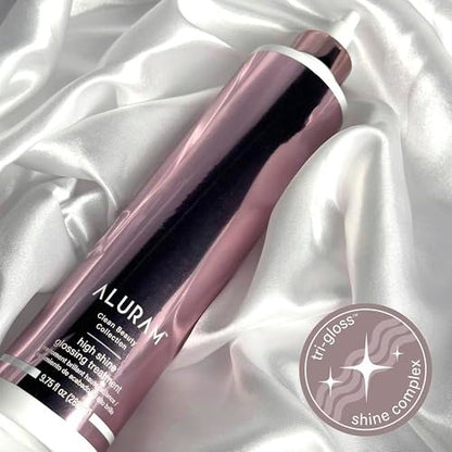 ALURAM High Shine Glossing Treatment with Tri-Gloss Shine Complex - Nourishing, Weightless Glossy Finish for All Hair Types - Color-Safe - 9.75 fl oz Avelisse