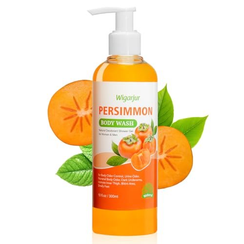 wigarjur Persimmon Body Wash for Old People Smell – Natural Deodorant Bar Soap for Strong Odor & Smelly Feet – Cleansing Body Deodorizing with Persimmon & Green Tea Extracts (10 Fl Oz) - görsel 2