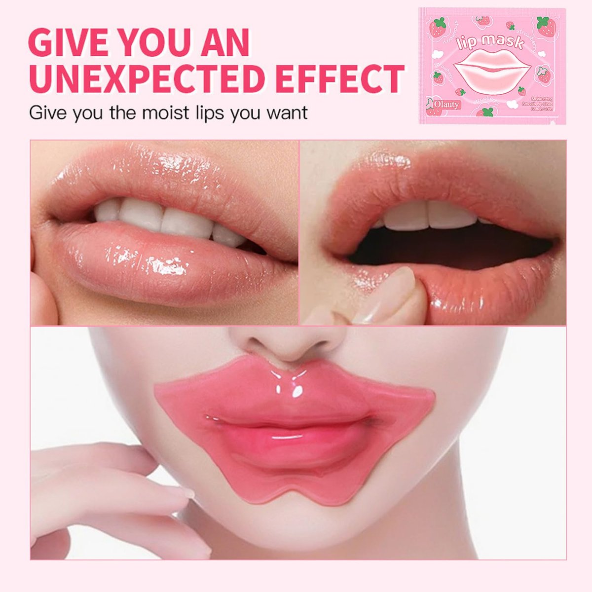 30 Pairs Eye Masks & Lip Masks - Under Eye Patches for Puffy Eyes, Moisturizing Lip Mask Pink Pads, Reducing Fine Lines, Bulk Gifts for Mother's Day, Graduation, Teacher Appreciation - görsel 10