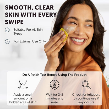 VALITIC Turmeric Kojic Acid Cleansing Pads - Exfoliating Dark Spot Remover for Face with Vitamin C, Alpha Arbutin, Niacinamide and Retinol - 60 Count Avelisse