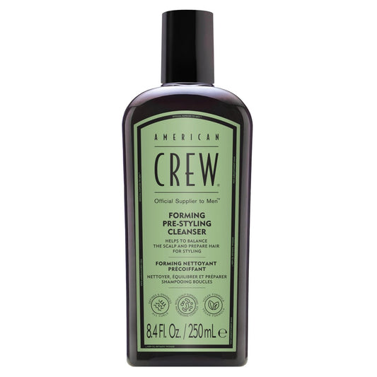 AMERICAN CREW Men's Pre-Styler Forming Shampoo for Textured & Curly Hair, Anti-Frizz & Curl Defining, With Jojoba Oil, Vegan, 8.5 fl oz Avelisse