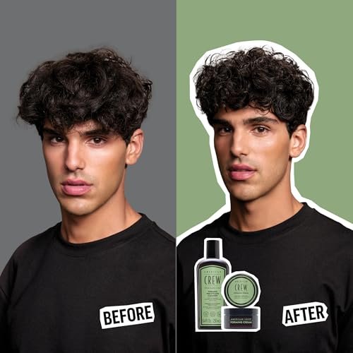 AMERICAN CREW Men's Pre-Styler Forming Shampoo for Textured & Curly Hair, Anti-Frizz & Curl Defining, With Jojoba Oil, Vegan, 8.5 fl oz Avelisse