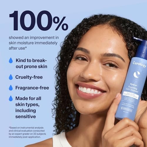 Curology Hydro+ Foaming Gel Facial Cleanser – Gentle Hydrating Face Wash for Sensitive Skin, Fragrance Free, 5 fl oz - görsel 10