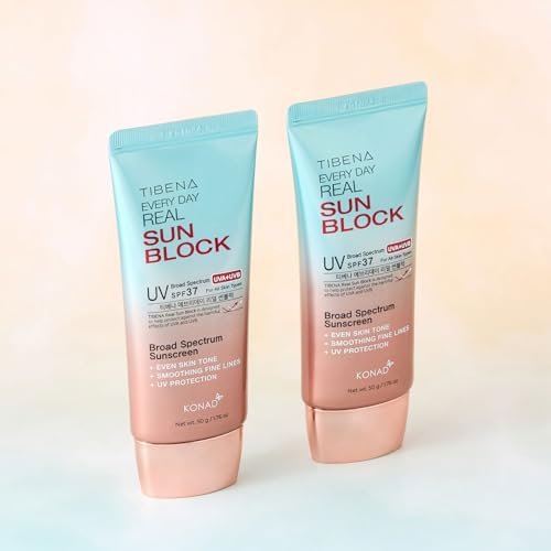 TIBENA Everyday Real Mineral Sunscreen SPF 37 | Lightweight Korean Sunblock for Face & Neck | No White Cast, Broad-Spectrum UVA/UVB Protection | Calming & Non-Greasy | 60g - görsel 8