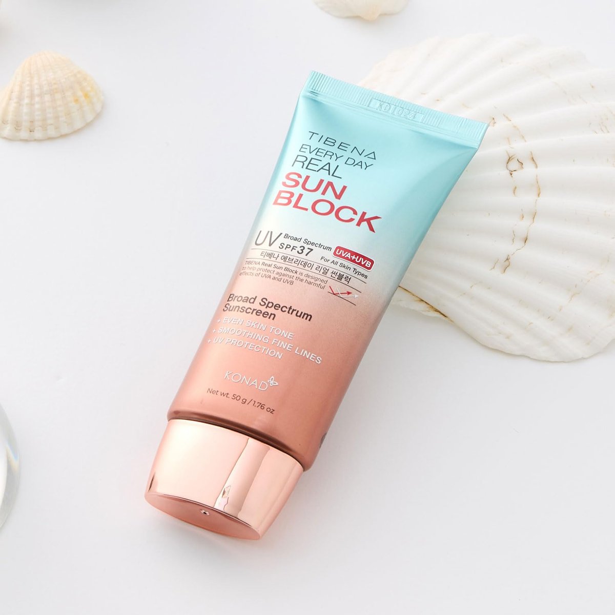TIBENA Everyday Real Mineral Sunscreen SPF 37 | Lightweight Korean Sunblock for Face & Neck | No White Cast, Broad-Spectrum UVA/UVB Protection | Calming & Non-Greasy | 60g - görsel 9