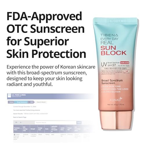 TIBENA Everyday Real Mineral Sunscreen SPF 37 | Lightweight Korean Sunblock for Face & Neck | No White Cast, Broad-Spectrum UVA/UVB Protection | Calming & Non-Greasy | 60g - görsel 4