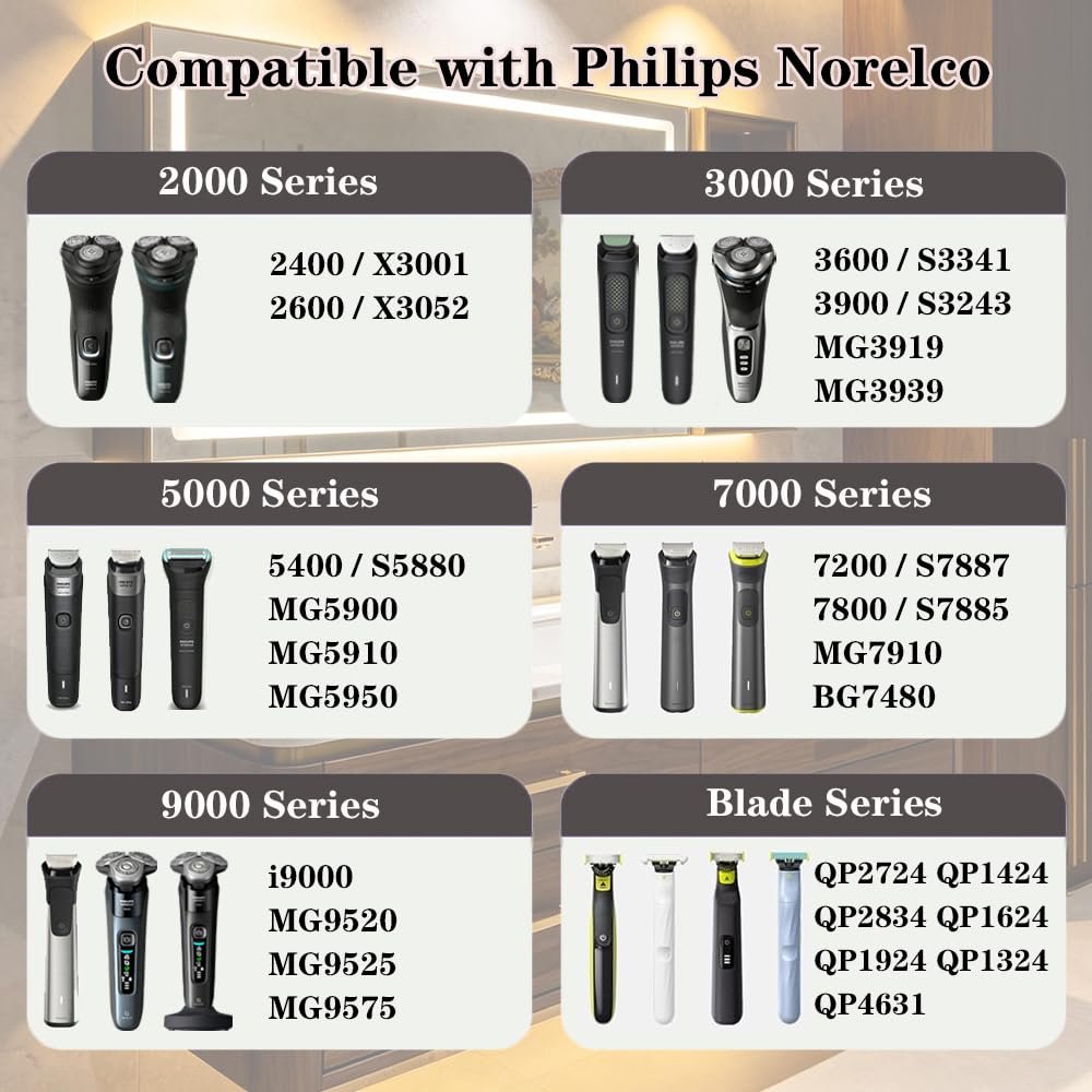SPOLANEL 5V Charger Cord for Philips Norelco Shavers & Trimmers – Replacement Charging Cable Compatible with 2000, 2400, 3000, 3600, 3900, 5000, 5400, 7000, 7600, 7800, i9000, 9000 Series & Multigroom/Body Groomer - görsel 3