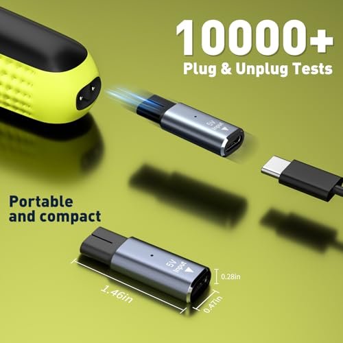 BENSN Type C Shaver Charger Adapter Compatible with Philips Norelco Wet & Dry Series 2000 3000 5000 7000 9000, USB C Charging Converter for OneBlade QP4631 QP4530 QP2724 QP2834 - görsel 10
