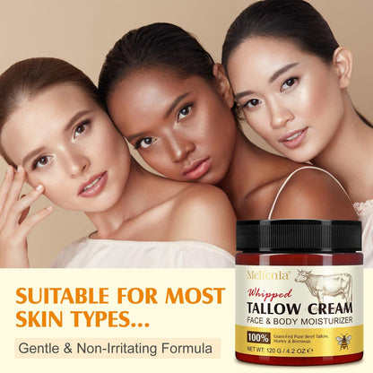 Meifenla Beef Tallow for Skin – Tallow and Honey Cream Natural Face Moisturizer, Hydrating Beef Tallow Balm for Face & Body Avelisse