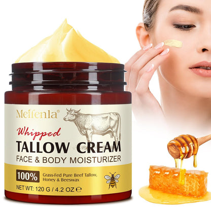 Meifenla Beef Tallow for Skin – Tallow and Honey Cream Natural Face Moisturizer, Hydrating Beef Tallow Balm for Face & Body Avelisse
