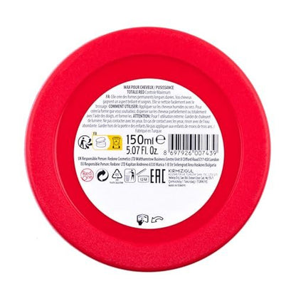 Redone Hair Wax Red 150ml Pack of 2 | Strong Hold & High Shine Hair Styling Wax for Men & Women | Strawberry Scent | Gel Wax for Hair, Beard & Moustache Control | Professional Long Lasting Finish Avelisse