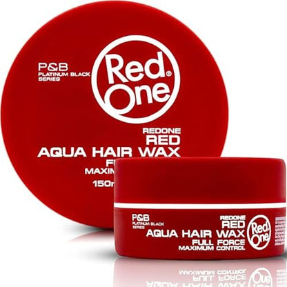 Redone Hair Wax Red 150ml | Ultra Hold & Maximum Control | High Shine Styling Wax for Men & Women | Edge Control & Non-Sticky Finish | Strawberry Scent