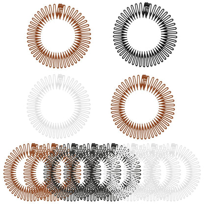oruola 12pcs Claw Headband Comb Headband 90s Zig Zag Headbands Spiky Headbands for Women with Teeth Flexible Stretch Hair Band Hair Wrap Holders for Women Girls and Sports 3 Colors