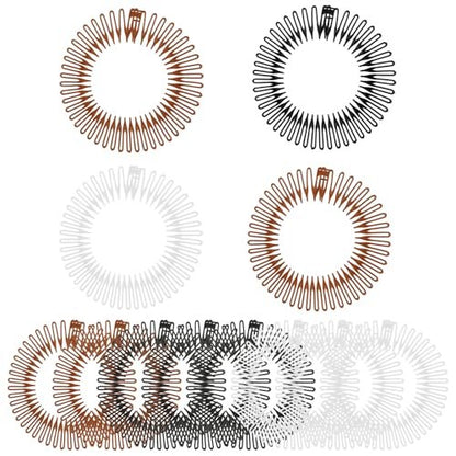 oruola 12pcs Claw Headband Comb Headband 90s Zig Zag Headbands Spiky Headbands for Women with Teeth Flexible Stretch Hair Band Hair Wrap Holders for Women Girls and Sports 3 Colors