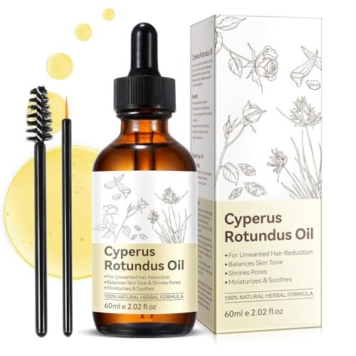 Cyprus Rotundus Oil - Natural Hair Removal Solution, Reduces Body Hair Growth, Smooths & Moisturizes Skin, Suitable for All Skin Types, 2.03 oz - görsel 2