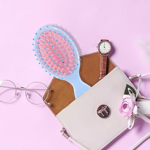 Phyyixs 12 Pack Mini Detangling Brushes - 12 Colors for Wet & Dry Hair, Compact Travel Hairbrush for Teens & Adults, Perfect for Bridesmaid Gifts, Party Favors & Stocking Stuffers - görsel 10