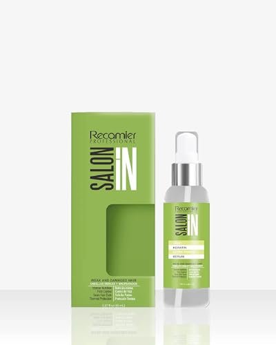 Salon In by Recamier | Keratin Ultra Force Hair Serum | Frizz Control & Shine | 2.87 fl oz (120 ml) Avelisse