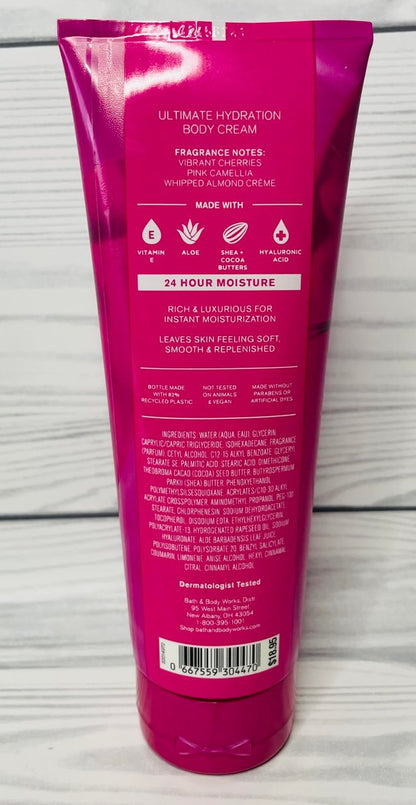 Bath & Body Works Perfect in Pink Ultimate Hydration Body Cream 8 oz (Pack of 2) Avelisse