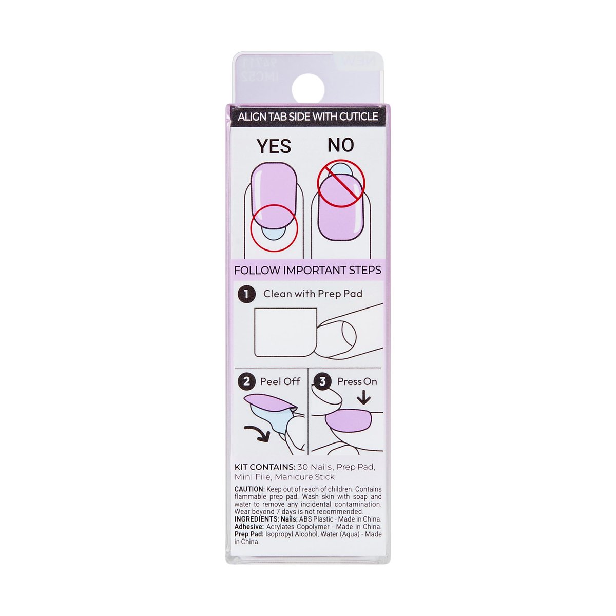 imPRESS Color Ombre Press On Nails - 'Take A Chance' Purple Short Oval - PureFit Technology & Super Hold Adhesive - 30 Nails Set - görsel 17