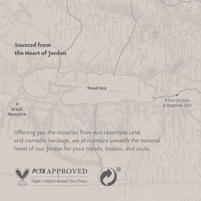 Numeira Dead Sea Mud Mask for Face & Body with Trace Minerals - Pore Reducer, Acne Treatment, Hydrating Facial Mask - Harvested from Jordan