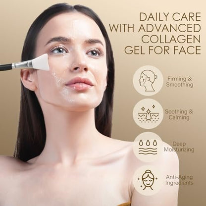 MOSRROU Microcurrent Conductive Gel - Hydrating Collagen Leave-On Primer with Hyaluronic Acid, Snail Mucin & Centella Asiatica, Fragrance-Free, Paraben-Free, 6.8 Fl Oz Avelisse