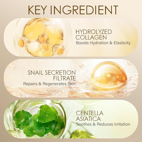 MOSRROU Microcurrent Conductive Gel - Hydrating Collagen Leave-On Primer with Hyaluronic Acid, Snail Mucin & Centella Asiatica, Fragrance-Free, Paraben-Free, 6.8 Fl Oz Avelisse