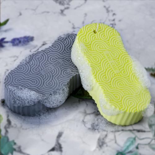 Magic Exfoliating Bath Sponge (2-Pack) – 3D Super Soft Exfoliating Sponge for Adults, Children & Pregnant Women | Reusable Alternative to Exfoliating Gloves - görsel 10