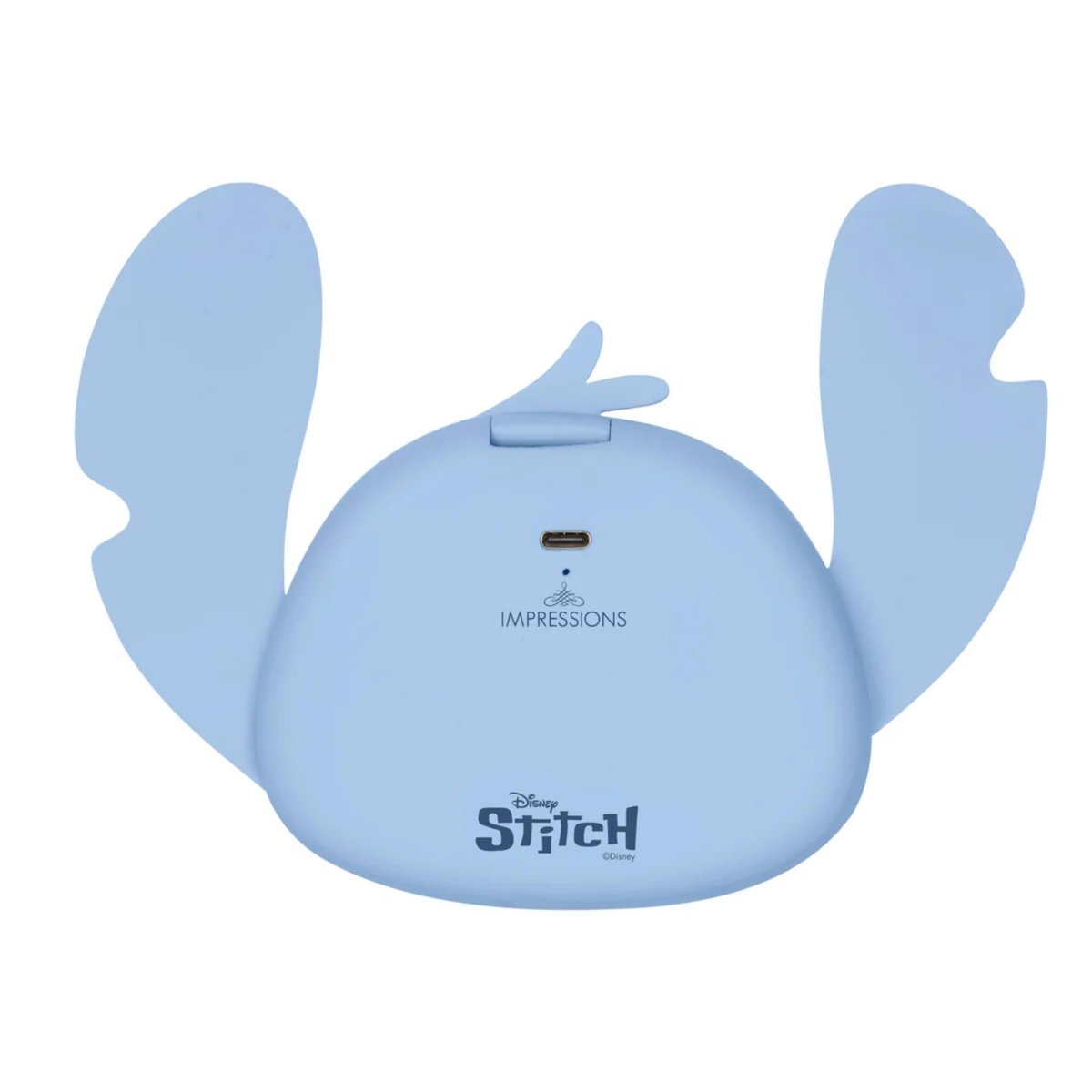 Impressions Vanity Stitch Ohana LED Compact Mirror with Lights - Lighted Travel Makeup Mirror, 3X Magnification, Adjustable Brightness, Soft Touch Velvety Finish, Auto Shut-Off, Blue - görsel 17