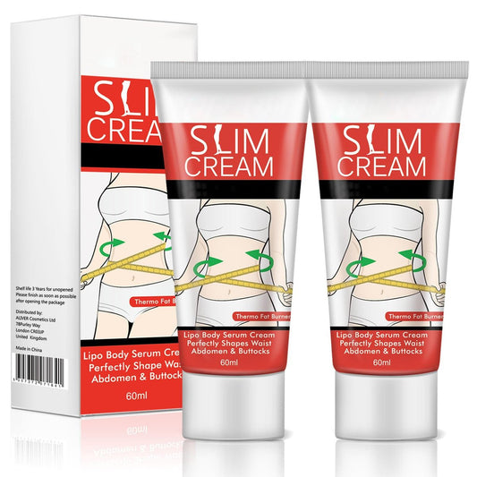 2 Pack Hot Cream - Slimming Fat Burning Cream for Belly, Waist, & Buttocks | Moisturizing Firming Cream for Women & Men | Goodbye Cellulite | 60ml Each