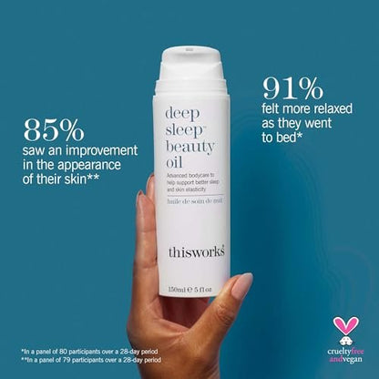 THISWORKS Deep Sleep Beauty Oil – Clinically Proven Nighttime Face Oil with Bakuchiol & Botanical Oils, 5 Fl Oz