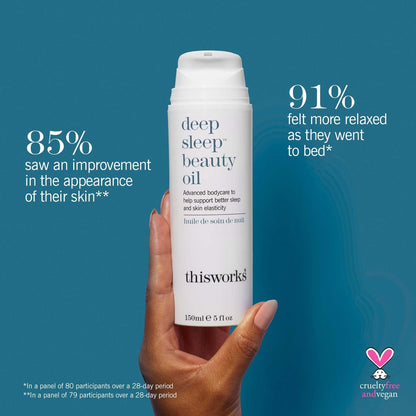 THISWORKS Deep Sleep Beauty Oil – Clinically Proven Nighttime Face Oil with Bakuchiol & Botanical Oils, 5 Fl Oz