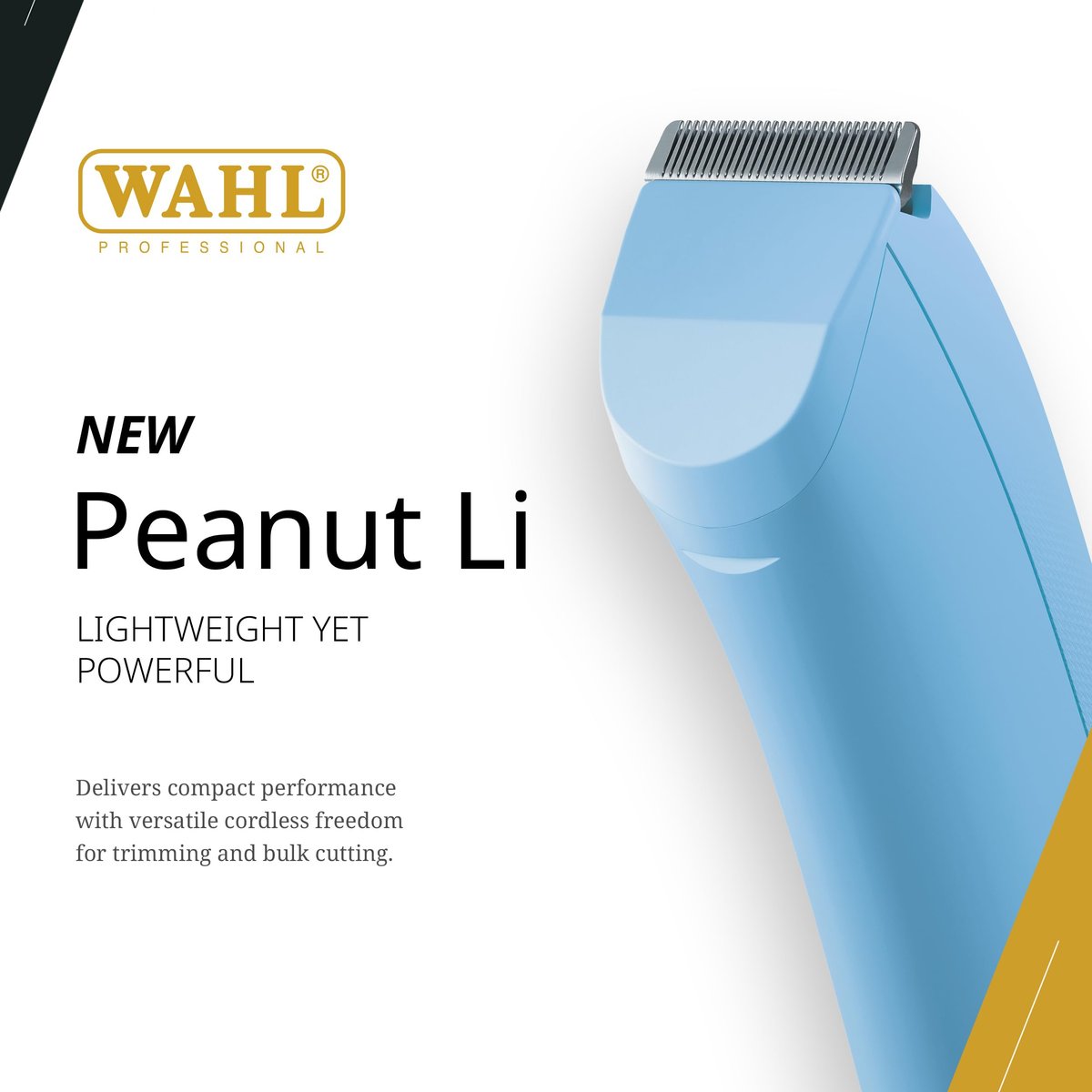 Wahl Professional Peanut Li Cordless Trimmer - Lightweight & Compact, High-Powered Rotary Motor, USB-C Quick Charge, Blue Avelisse