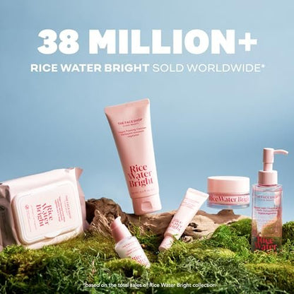 The Face Shop Rice Water Bright Vegan Cream – Instant Moisturization, Quick-Absorbing, Brightening Face Moisturizer with Rice Water, Niacinamide & Hyaluronic Acid - Korean Skin Care Avelisse