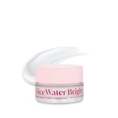 The Face Shop Rice Water Bright Vegan Cream – Instant Moisturization, Quick-Absorbing, Brightening Face Moisturizer with Rice Water, Niacinamide & Hyaluronic Acid - Korean Skin Care Avelisse
