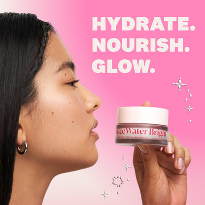 The Face Shop Rice Water Bright Vegan Cream – Instant Moisturization, Quick-Absorbing, Brightening Face Moisturizer with Rice Water, Niacinamide & Hyaluronic Acid - Korean Skin Care Avelisse