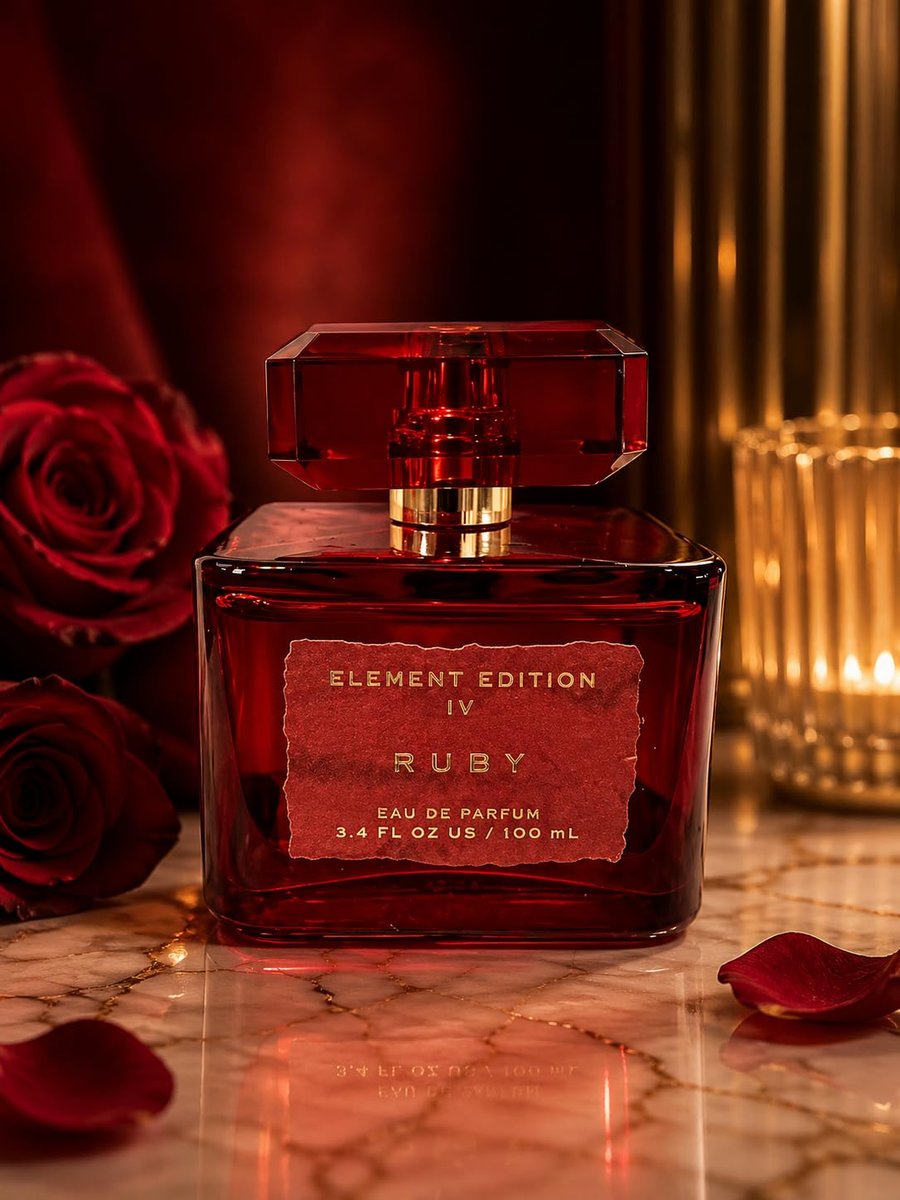 Ruby Eau de Parfum by Tru Fragrance - 3.4 oz (100 ml) Long-Lasting Women's Perfume - görsel 1