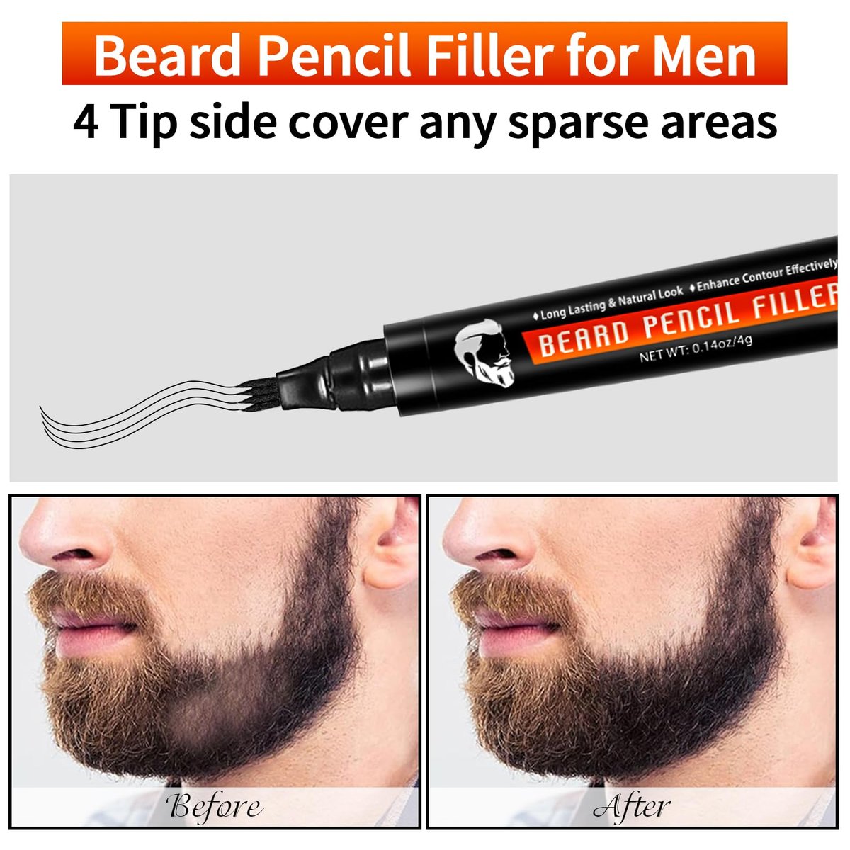 Beard Shaper for Men – Complete Beard Shaping Tool Kit with Straightener, Template Guide, Razor, Comb, Scissors, and Barber Pencil Avelisse