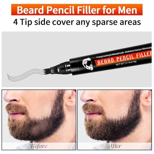 Beard Shaper for Men – Complete Beard Shaping Tool Kit with Straightener, Template Guide, Razor, Comb, Scissors, and Barber Pencil Avelisse