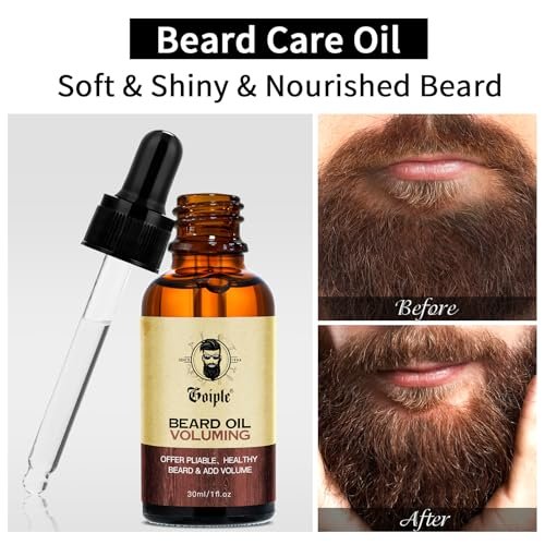 Beard Shaper for Men – Complete Beard Shaping Tool Kit with Straightener, Template Guide, Razor, Comb, Scissors, and Barber Pencil Avelisse