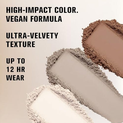 FangTangDI Monochrome Matte Eyeshadow Palette for Mature Skin - Oil-Control, Long-Lasting, Cruelty-Free - 03# Matte Gray-B