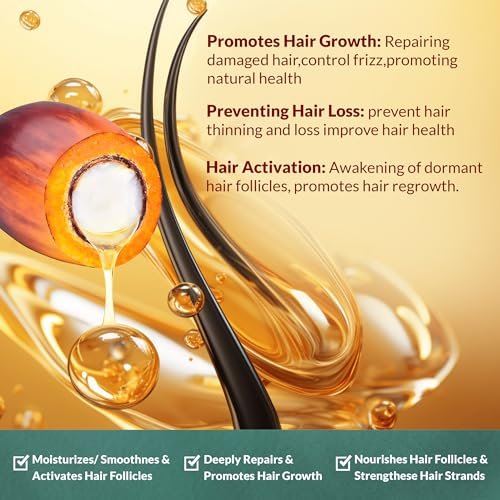 100% Natural Raw Organic Batana Oil Complete Hair Growth & Repair System Kit – Sulfate-Free Shampoo, Conditioner, Hair Mask & Leave-In Spray for Thickness & Anti-Hair Loss for Men Women Avelisse