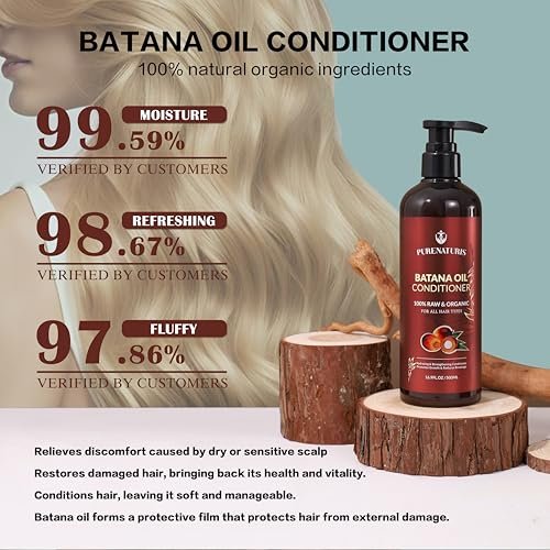 100% Natural Raw Organic Batana Oil Complete Hair Growth & Repair System Kit – Sulfate-Free Shampoo, Conditioner, Hair Mask & Leave-In Spray for Thickness & Anti-Hair Loss for Men Women Avelisse