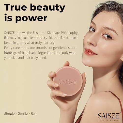SAISZE Rice Water Shampoo Bar and Conditioner Set for Hair Soft and Strengthening, 2 Bars - görsel 14
