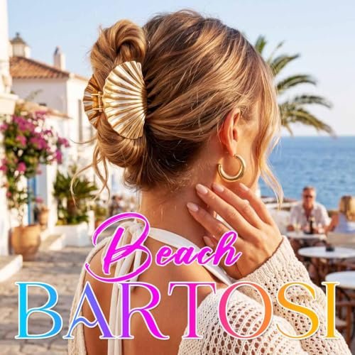 BARTOSI Seashell Claw Clips Gold Hair Clips Beach Hair Accessories for Women and Girls (Pack of 2) - görsel 14